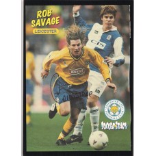 Signed picture of Robbie Savage the Leicester City footballer. 